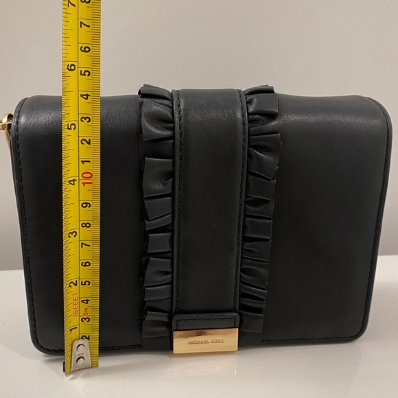 MK MICHAEL KORS LEATHER PURSE Crossbody gold chain - Picture 10 of 12